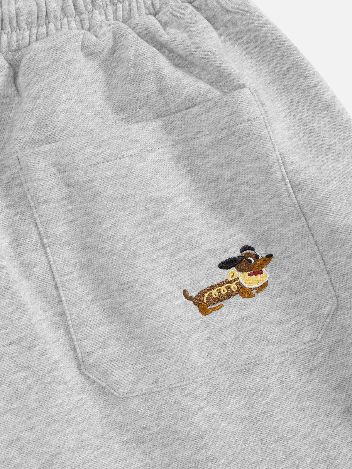 Aelfric Eden Embroidery Dog Baggy Barrel Sweatpants