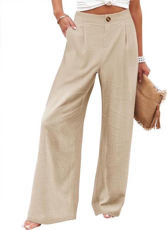 Breezy Linen Cotton Wide Pants