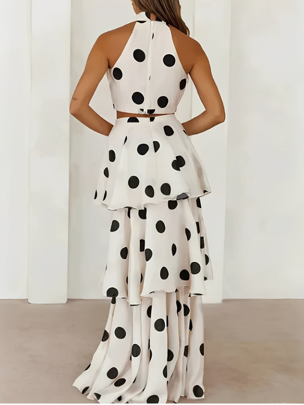 Sibeli Chiffon Layered Top and Skirt