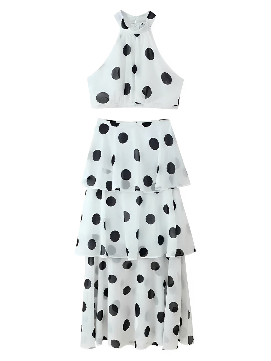 Sibeli Chiffon Layered Top and Skirt