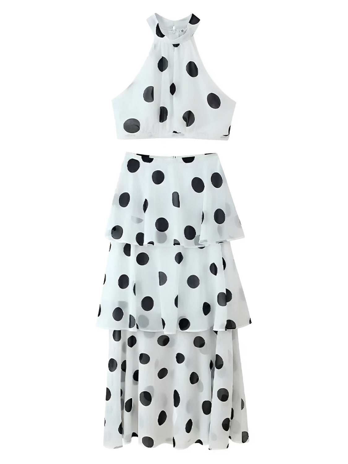 Sibeli Chiffon Layered Top and Skirt